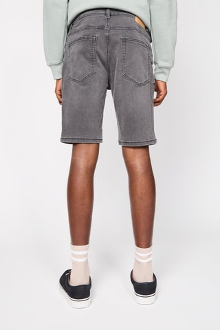 Bermuda slim en jean - Gris foncé
