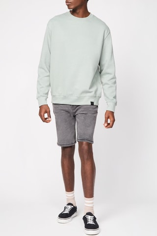 Bermuda slim en jean - Gris foncé