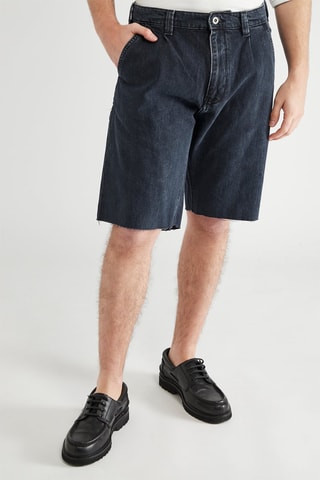 Bermuda en jean - Bleu marine