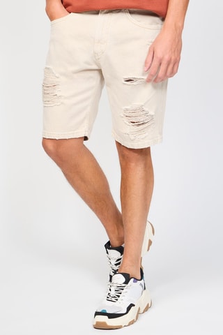 Bermuda en jean - Beige