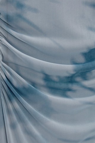 Robe midi - Bleu