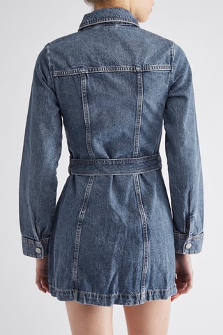 Robe chemise en jean - Bleu