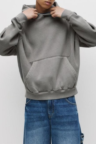 Sweater met Capuchon - Grijs