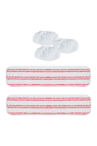Kit 2 serpillières microfibre + 3 bonnettes Vaporetto    Série Pro, Classic