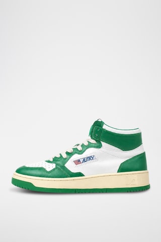 Hoge Leren Sneakers Medalist Mid - Wit