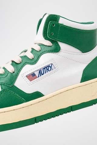 Hoge Leren Sneakers Medalist Mid - Wit