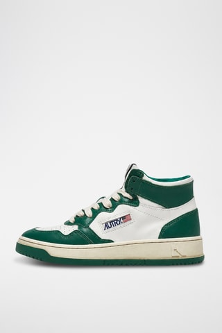 Hoge Leren Sneakers Medalist Mid - Wit
