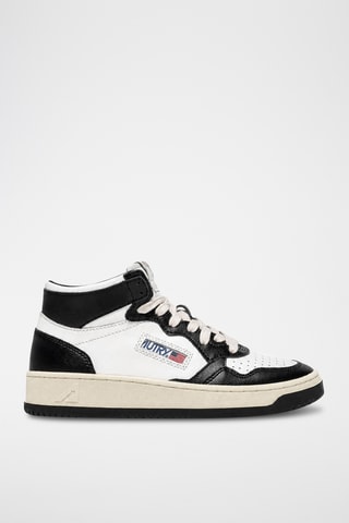 Hoge Leren Sneakers Medalist Mid - Wit