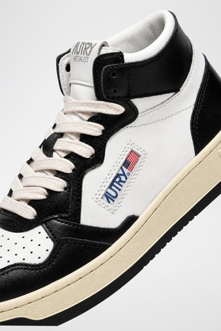 Hoge Leren Sneakers Medalist Mid - Wit