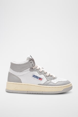 Hoge Leren Sneakers Medalist Mid - Wit