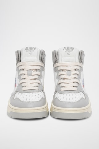Hoge Leren Sneakers Medalist Mid - Wit