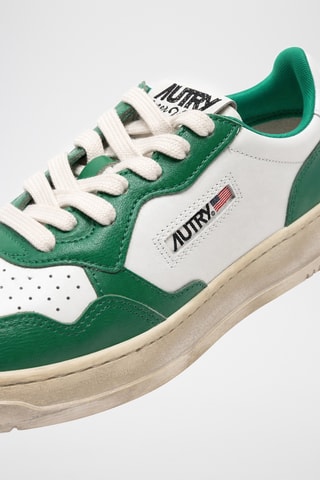 Leren Sneakers Sup Vint Low - Wit