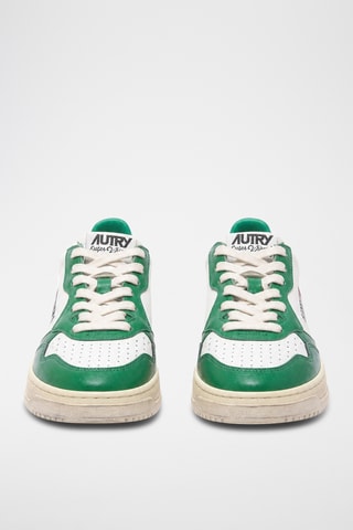Leren Sneakers Sup Vint Low - Wit