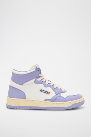 Hoge Leren Sneakers Medalist Mid - Wit