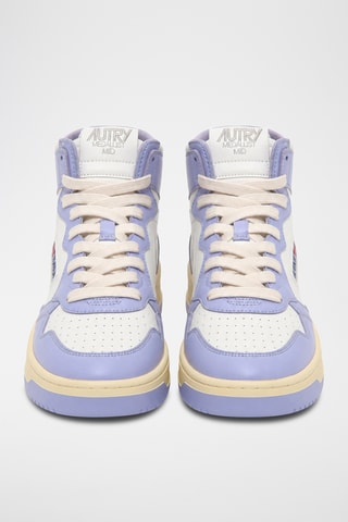 Hoge Leren Sneakers Medalist Mid - Wit
