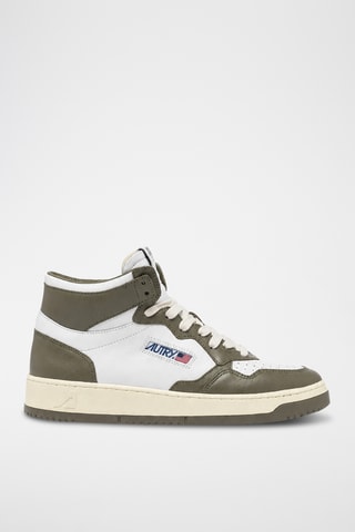 Hoge Leren Sneakers Medalist Mid - Wit