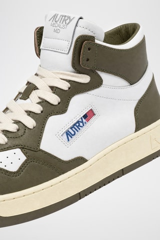 Hoge Leren Sneakers Medalist Mid - Wit