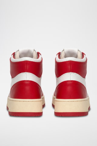Hoge Leren Sneakers Medalist Mid - Wit