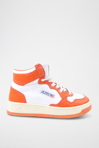 Hoge Leren Sneakers Medalist Mid - Wit