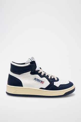 Hoge Leren Sneakers Medalist Mid - Wit
