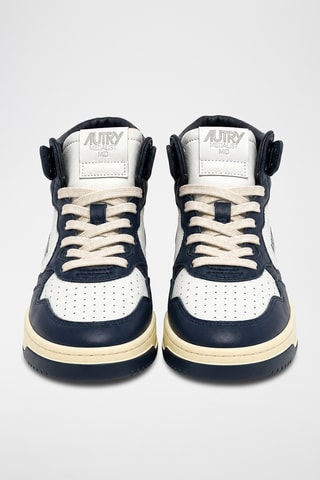 Hoge Leren Sneakers Medalist Mid - Wit