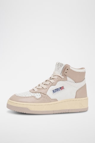 Hoge Leren Sneakers Medalist Mid - Wit