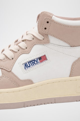 Hoge Leren Sneakers Medalist Mid - Wit