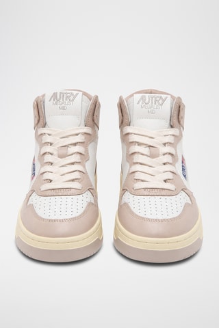 Hoge Leren Sneakers Medalist Mid - Wit