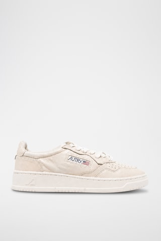 Geitenleren Sneakers Medalist Low - Lichtbeige