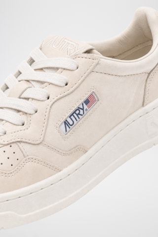 Geitenleren Sneakers Medalist Low - Lichtbeige