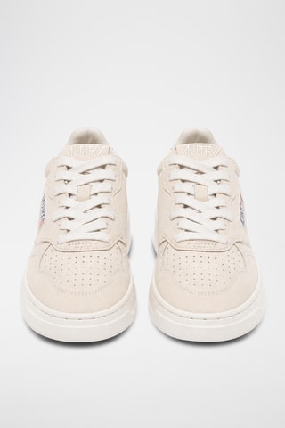 Geitenleren Sneakers Medalist Low - Lichtbeige
