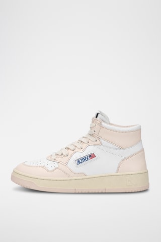 Hoge Leren Sneakers Medalist Mid - Wit