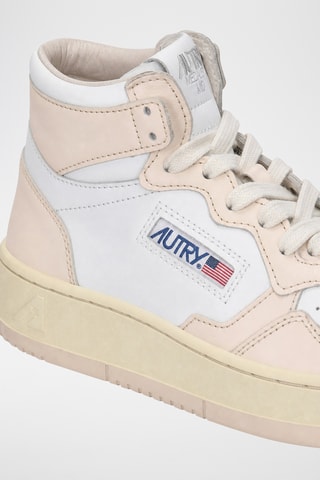 Hoge Leren Sneakers Medalist Mid - Wit