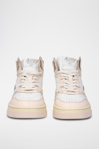 Hoge Leren Sneakers Medalist Mid - Wit