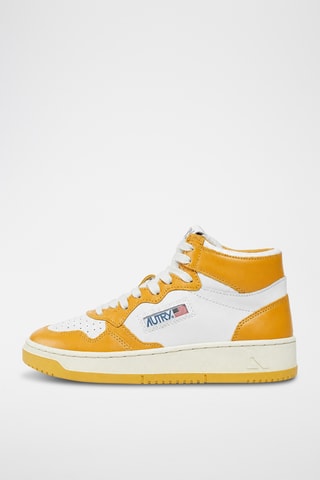 Hoge Leren Sneakers Medalist Mid - Wit