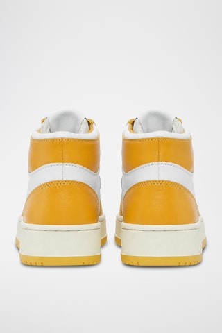 Hoge Leren Sneakers Medalist Mid - Wit
