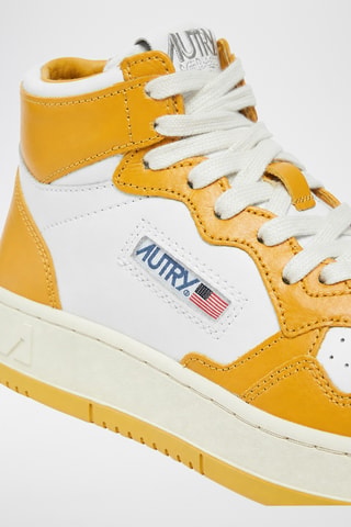 Hoge Leren Sneakers Medalist Mid - Wit