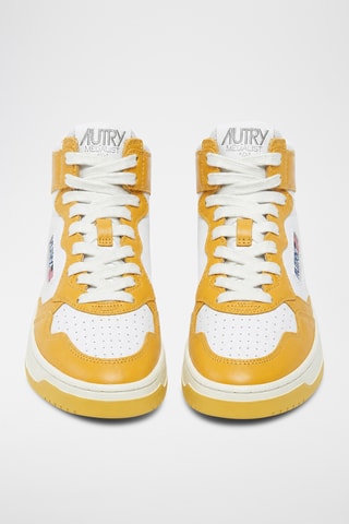 Hoge Leren Sneakers Medalist Mid - Wit
