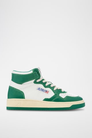 Hoge Leren Sneakers Medalist Mid - Wit