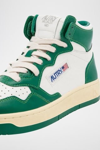 Hoge Leren Sneakers Medalist Mid - Wit