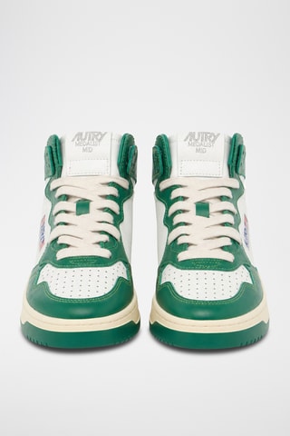 Hoge Leren Sneakers Medalist Mid - Wit