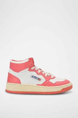 Hoge Leren Sneakers Medalist Mid - Wit