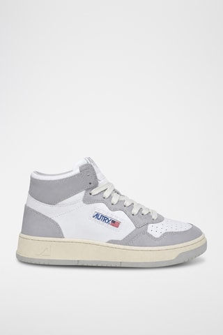 Hoge Leren Sneakers Medalist Mid - Wit