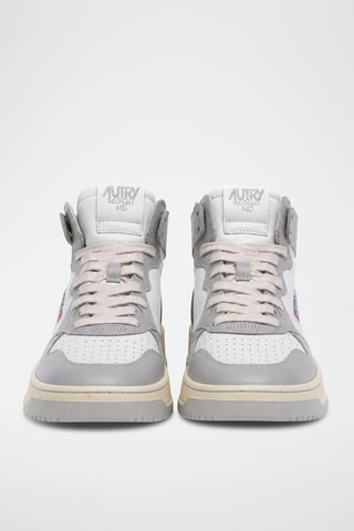 Hoge Leren Sneakers Medalist Mid - Wit