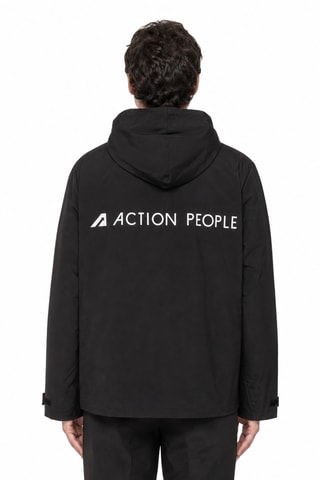 Chaqueta con capucha - Negro