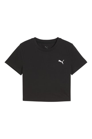 T-shirt cropped Essentials - Noir