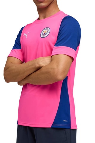 T-shirt regular de football Manchester City FC - Bleu et rose