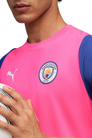 T-shirt regular de football Manchester City FC - Bleu et rose