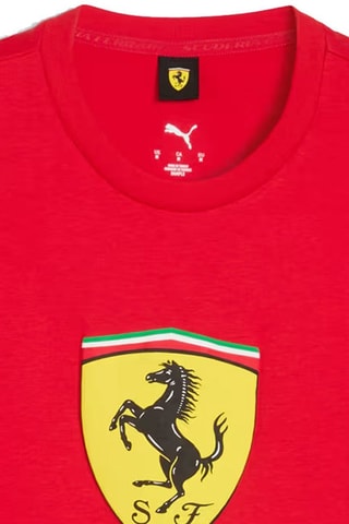 T-shirt Ferrari Colored Shield Tee - Noir, rouge et jaune