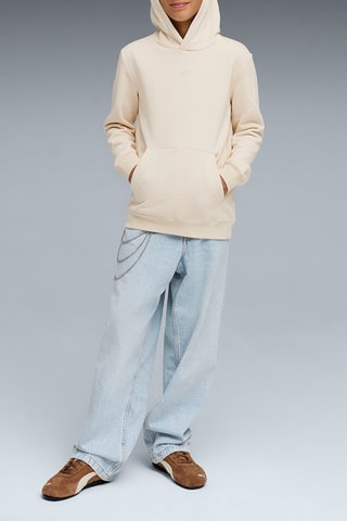 Sweat polaire à capuche Essentials - Beige